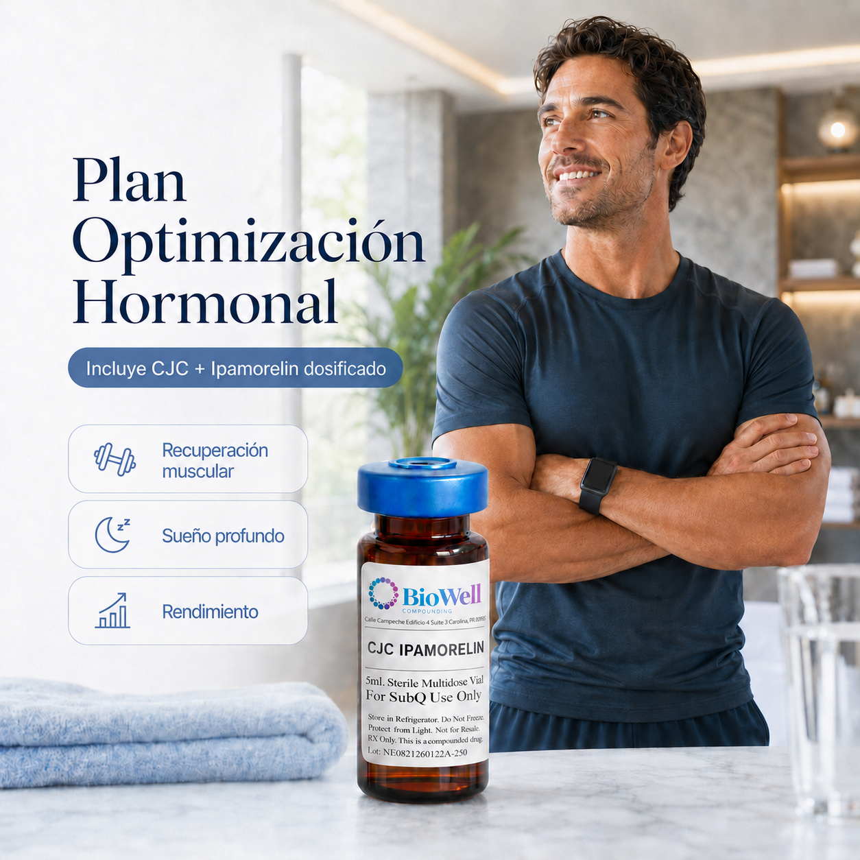 CJC DOSIFICADO Optimización Hormonal (mensual) - Imagen 1